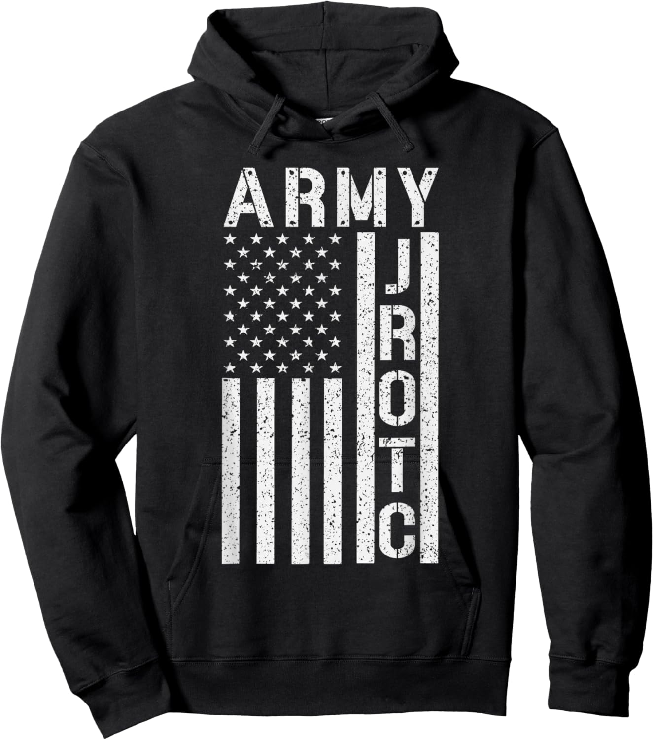 Army JROTC US Army Junior ROTC United State Flag JROTC Cadet Hoodie - Hoodie | Black