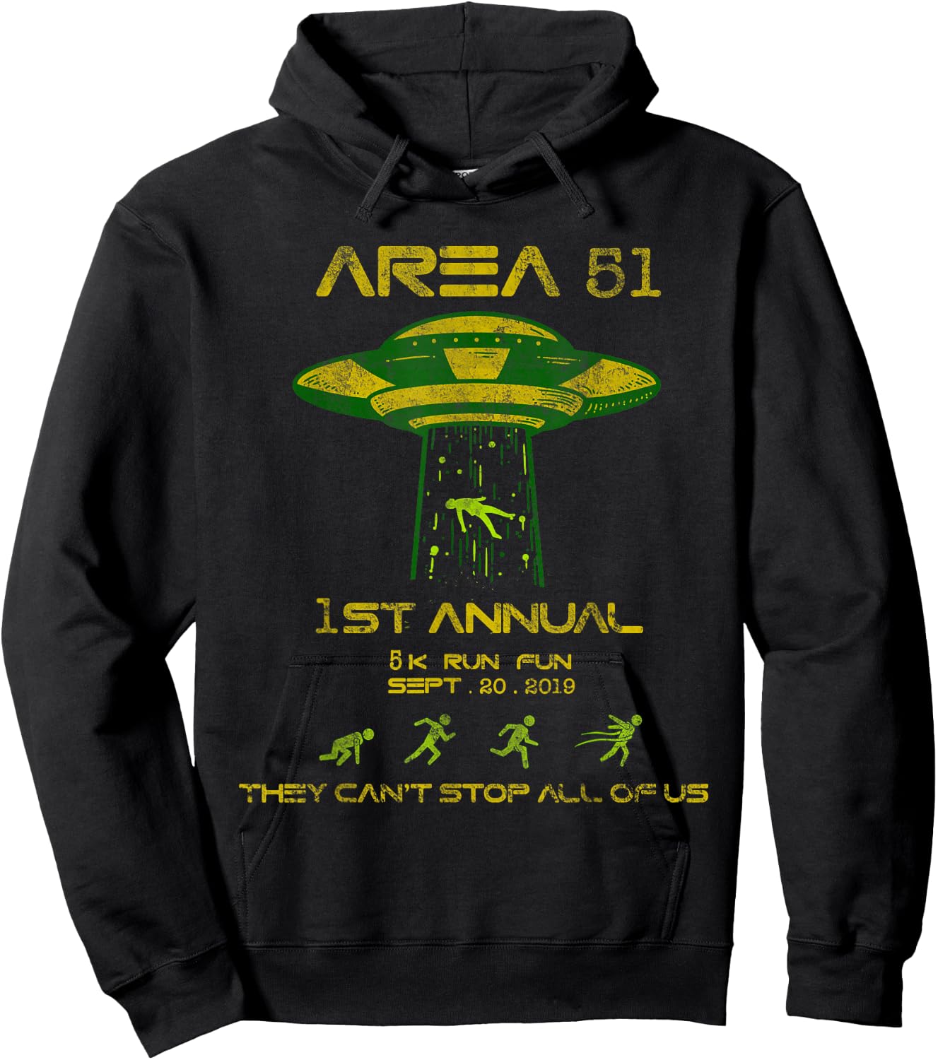 Storm Area 51 5k Fun Run - SEPT. 20, 2019 Hoodie - Hoodie | Black