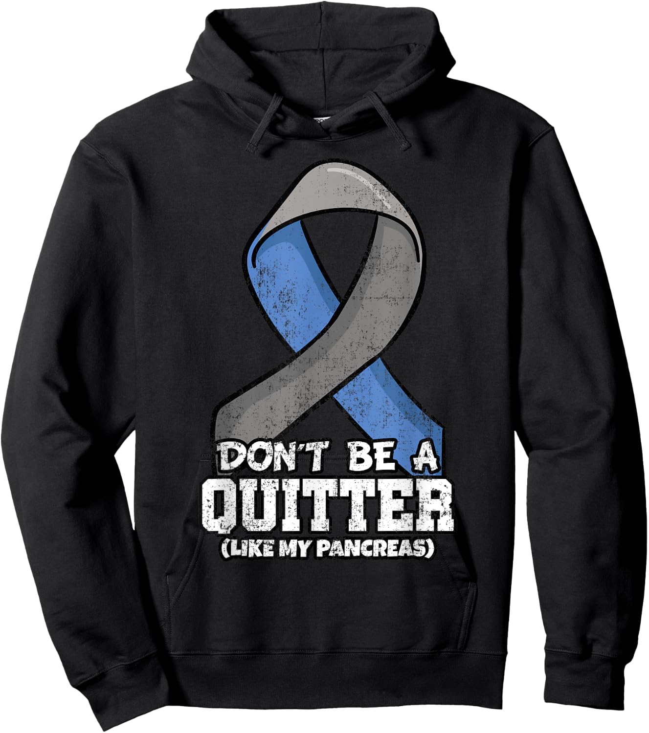 Don't Be A Quitter Like My Pancreas Diabetes Blood Sugar Hoodie - Hoodie | Black