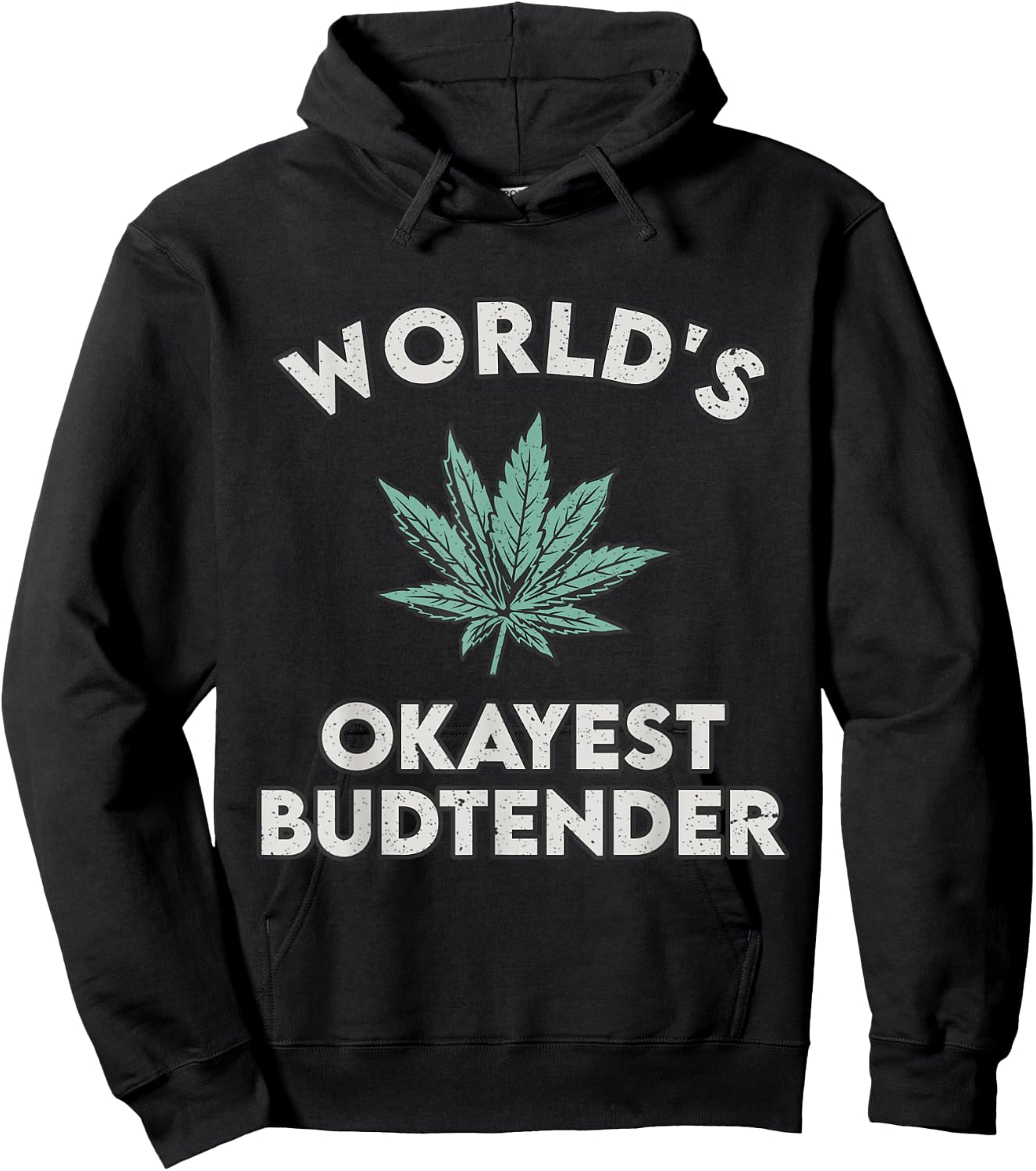 World's Okayest Budtender - Funny Budtender Gift Hoodie - Hoodie | Black