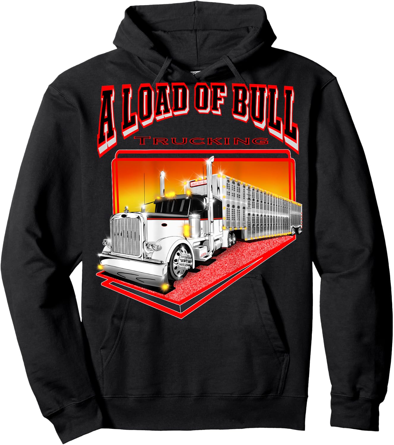 A Load Of Bull Trucking Hoodie - Hoodie | Black