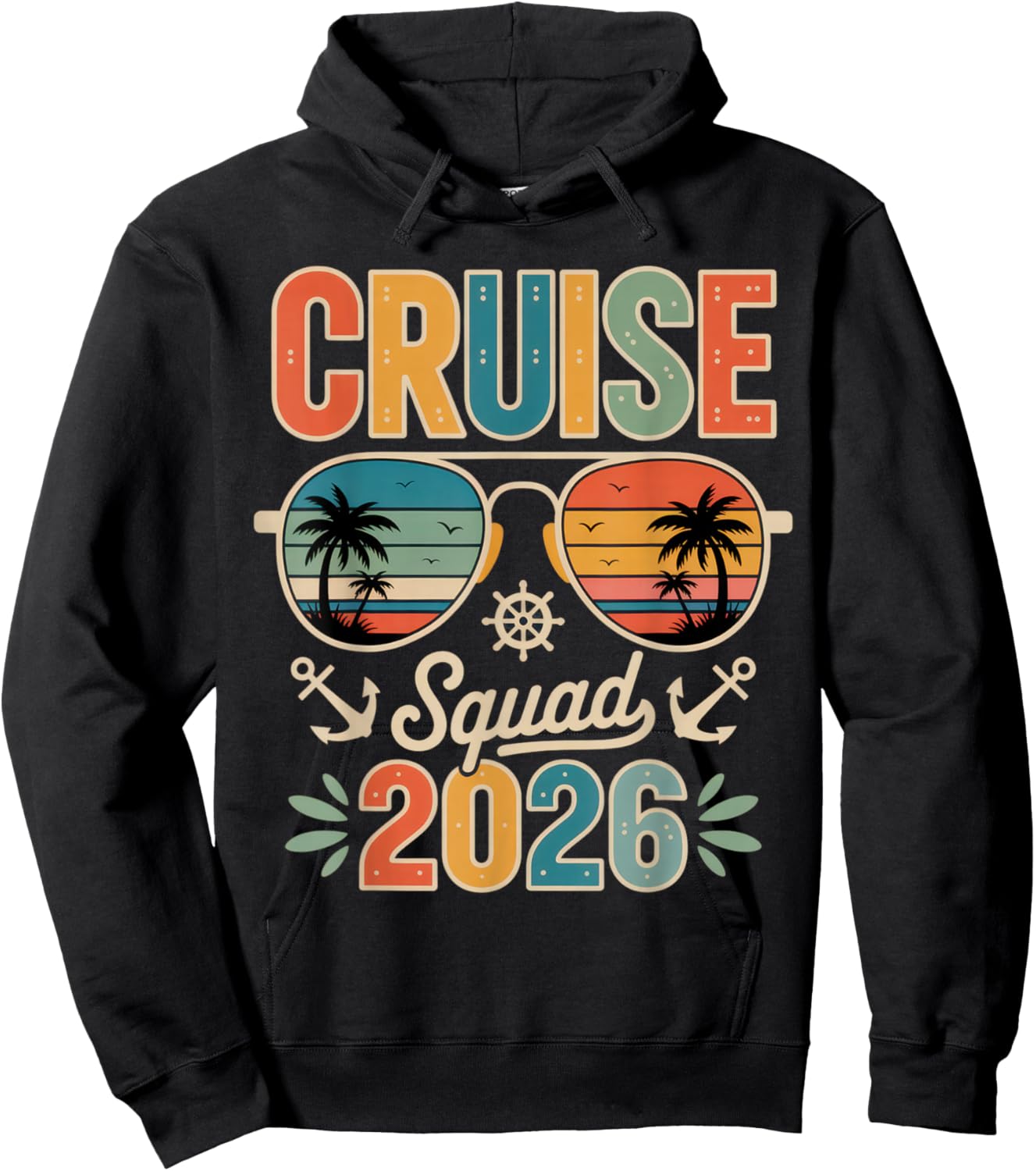 Cruise Squad 2026 Travelers Summer Adventure Beach Vibes Hoodie - Hoodie | Black