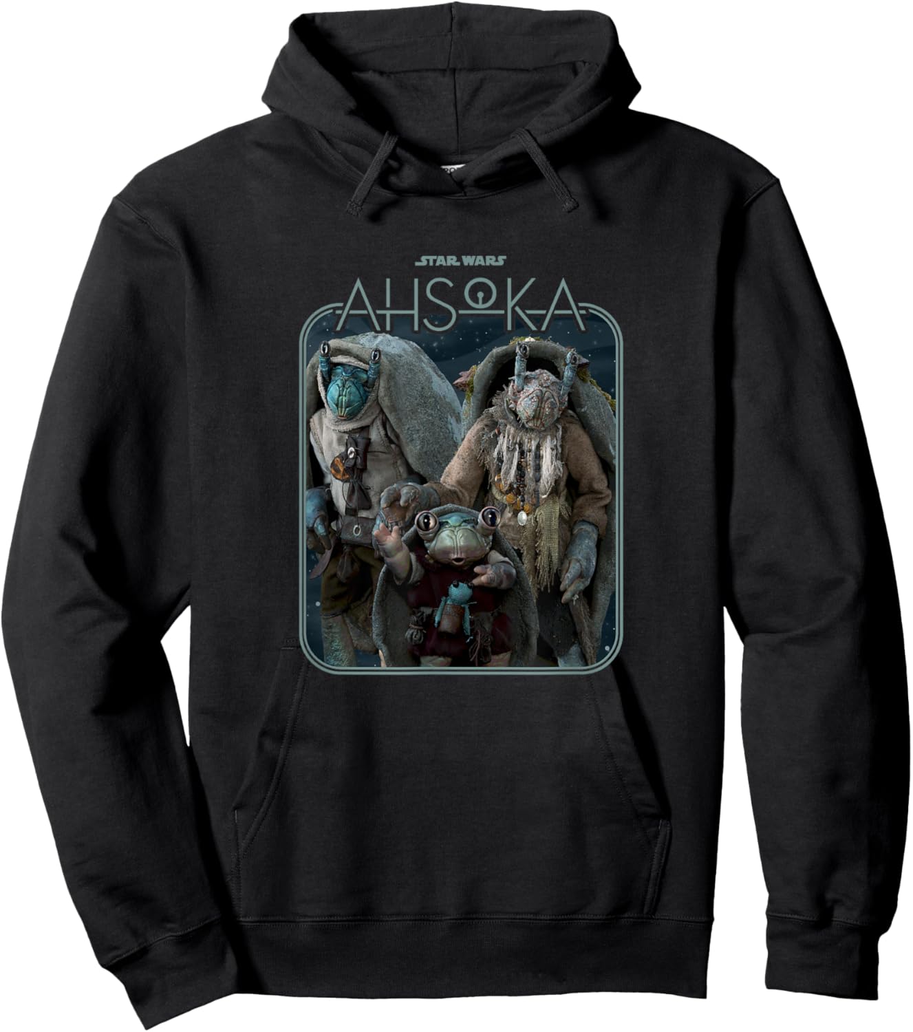 Star Wars: Ahsoka The Noti Group Shot Big Chest Portrait Hoodie - Hoodie | Black