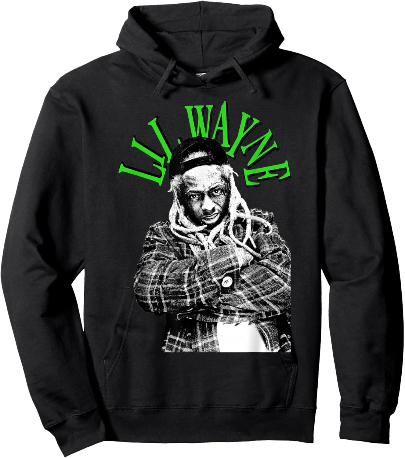 Lil Wayne Green Photo Hoodie - Hoodie | Black
