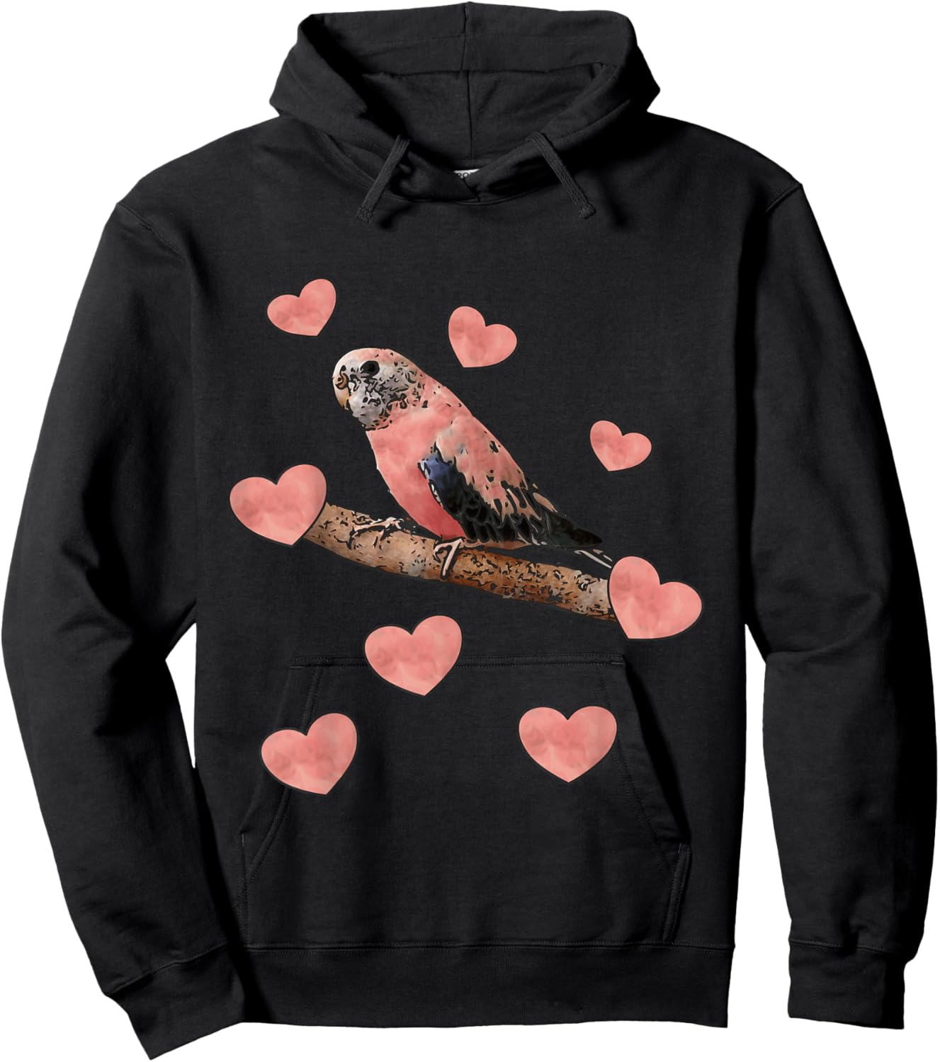 Bourke parakeet love Hoodie - Hoodie | Black