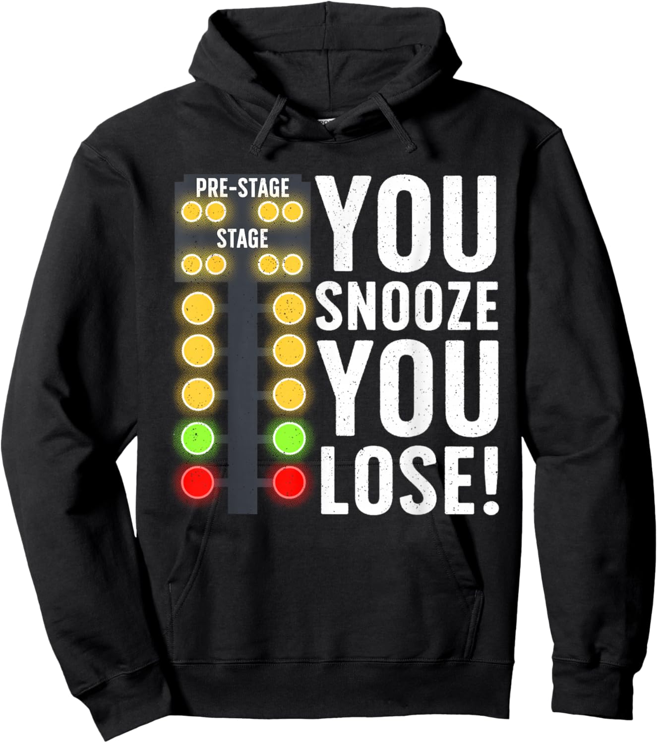 Funny Drag Racing Design Women Drag Race Car Racing Hoodie - Hoodie | Black