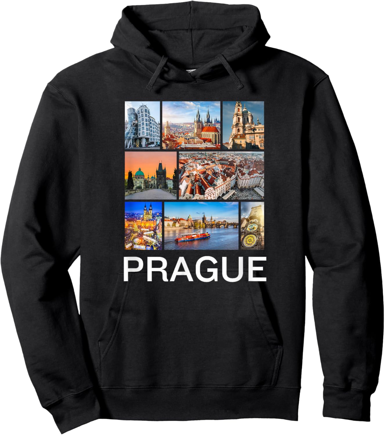 Prague Czech Republic Souvenir Prague Hoodie - Hoodie | Black