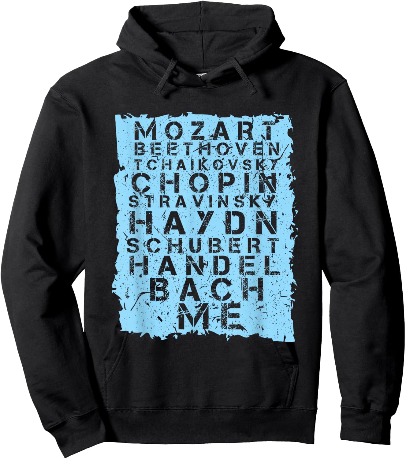 Famous Classical Music Composer Gift Musician Mozart Hoodie - Hoodie | Black