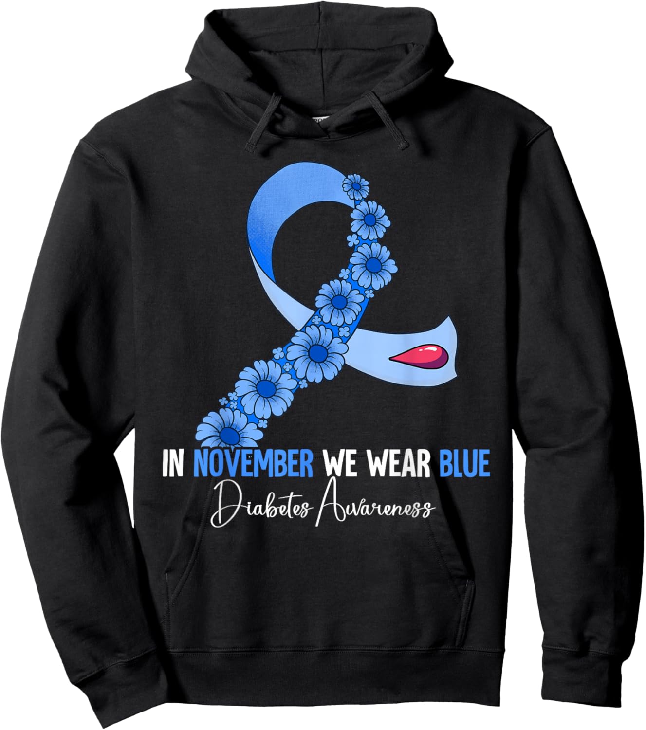 Diabetes Awareness Hoodie - Hoodie | Black