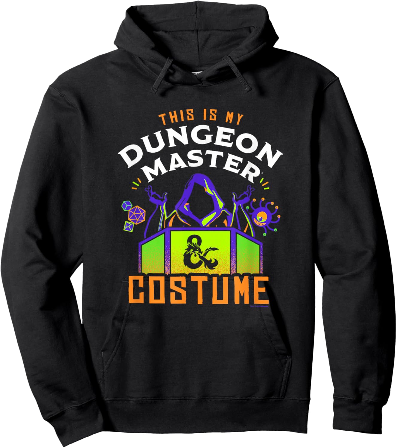 Dungeons & Dragons Halloween My Dungeon Master Costume Hoodie - Hoodie | Black