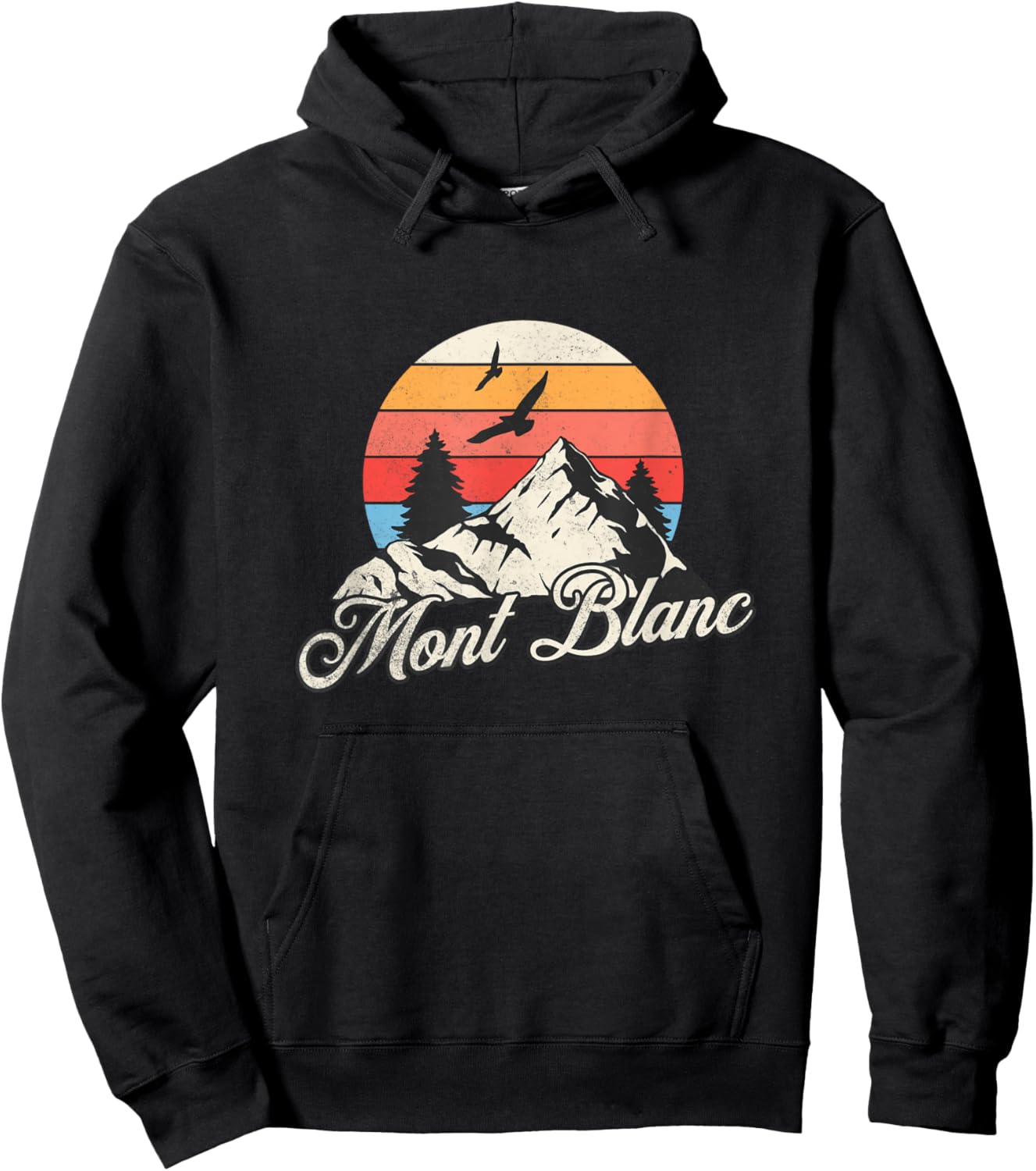 Mont Blanc Souvenir / Mont Blanc , Black, S Hoodie - Hoodie | Black