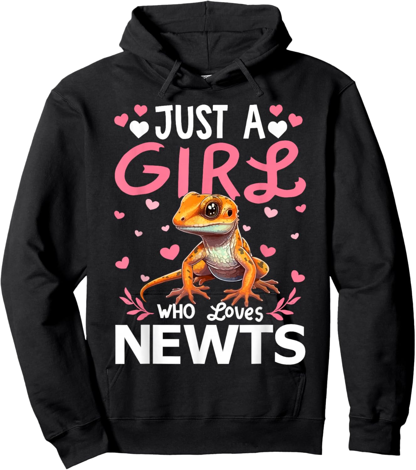 Newt Lover Just A Girl Who Loves Newts Hoodie - Hoodie | Black