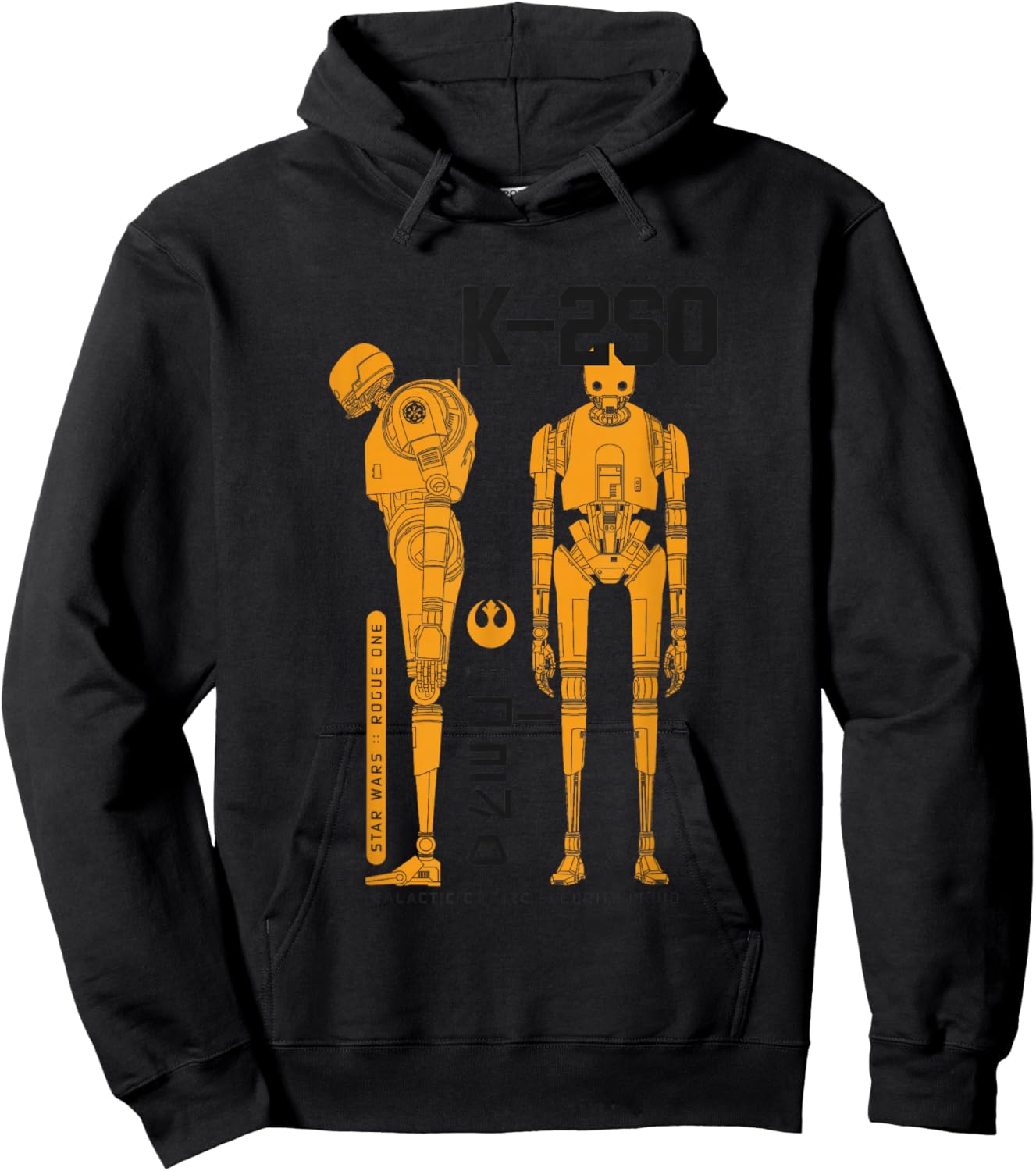 Star Wars Rogue One K-2SO Galactic Empire Security Droid Hoodie - Hoodie | Black