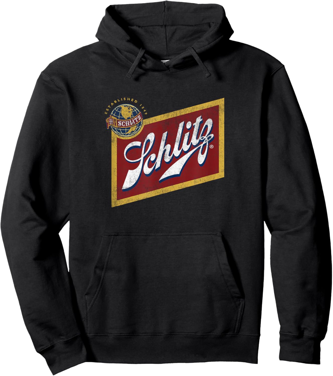 Schlitz Vintage Style - Logo Hoodie - Hoodie | Black