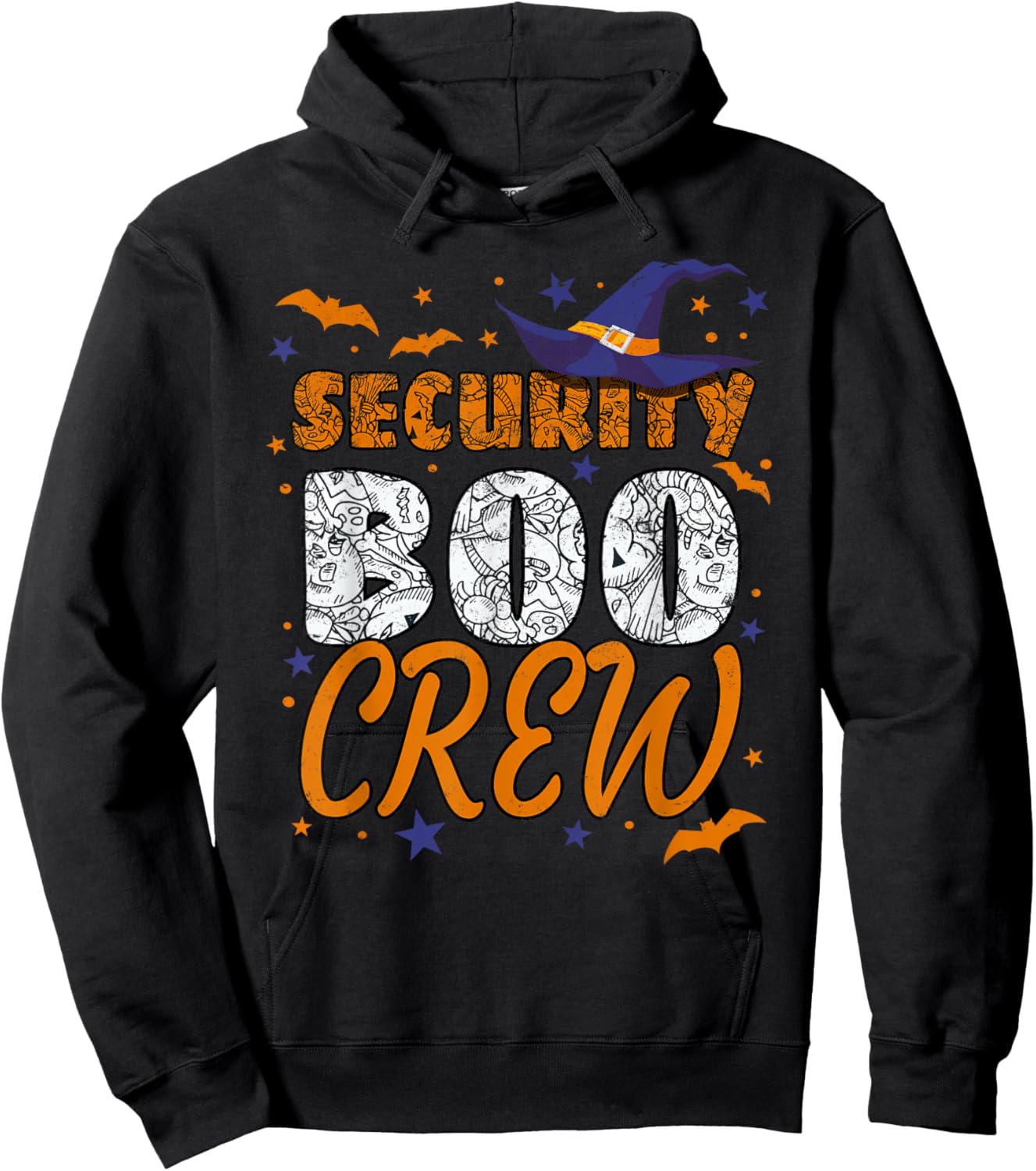 Security Boo Crew Halloween Guard Matching Hoodie - Hoodie | Black