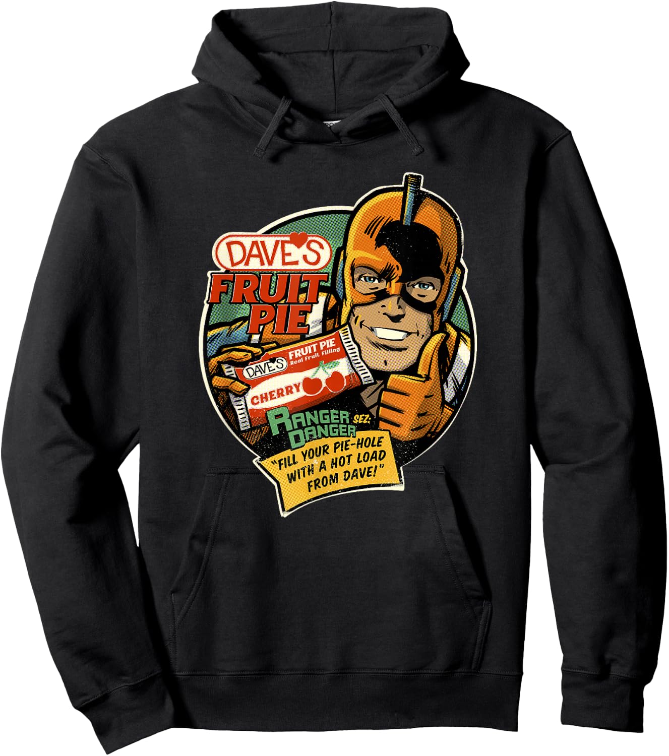 Clerks III Dave's Fruit Pie Ranger Danger Vintage Hoodie - Hoodie | Black
