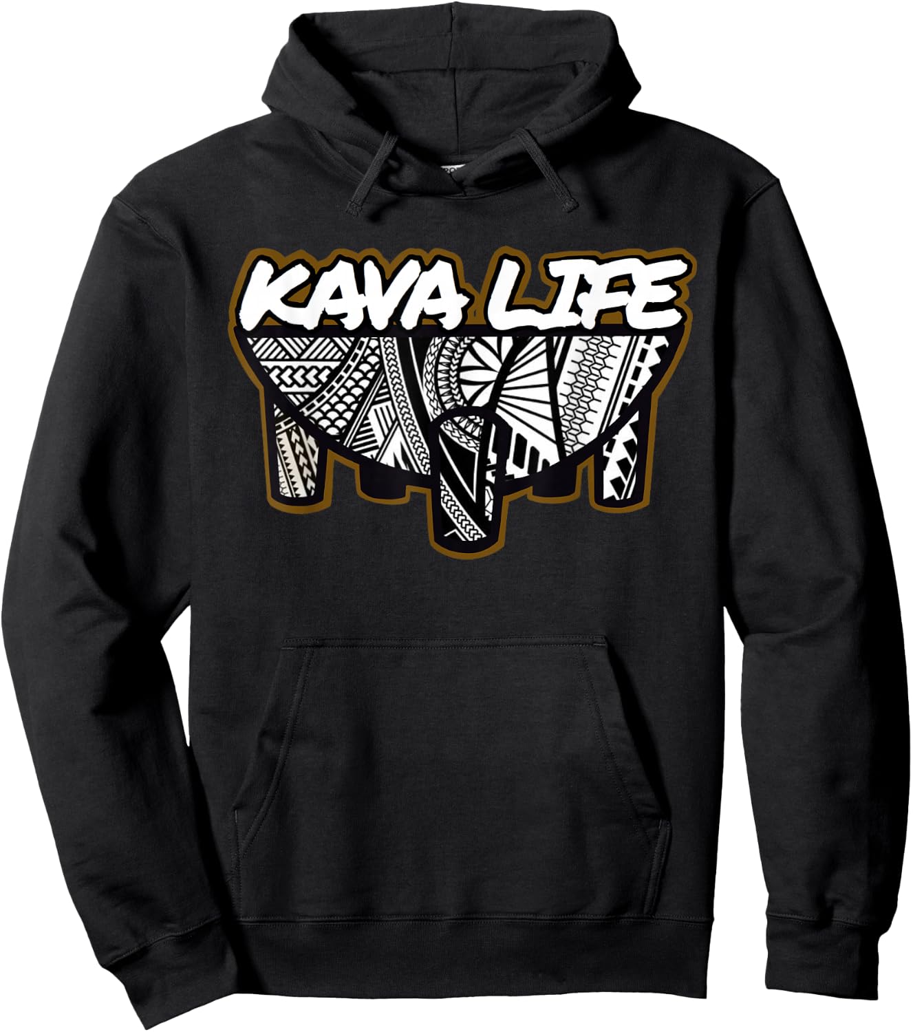 Polynesian Island Root Kava Life shirt Hoodie - Hoodie | Black