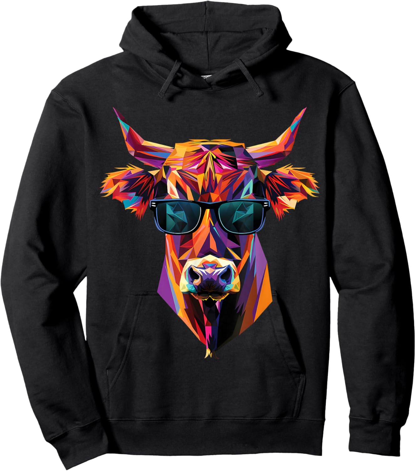 Lunettes de soleil pour éleveur de vache, papa, maman, bovins limousins Hoodie - Hoodie | Black