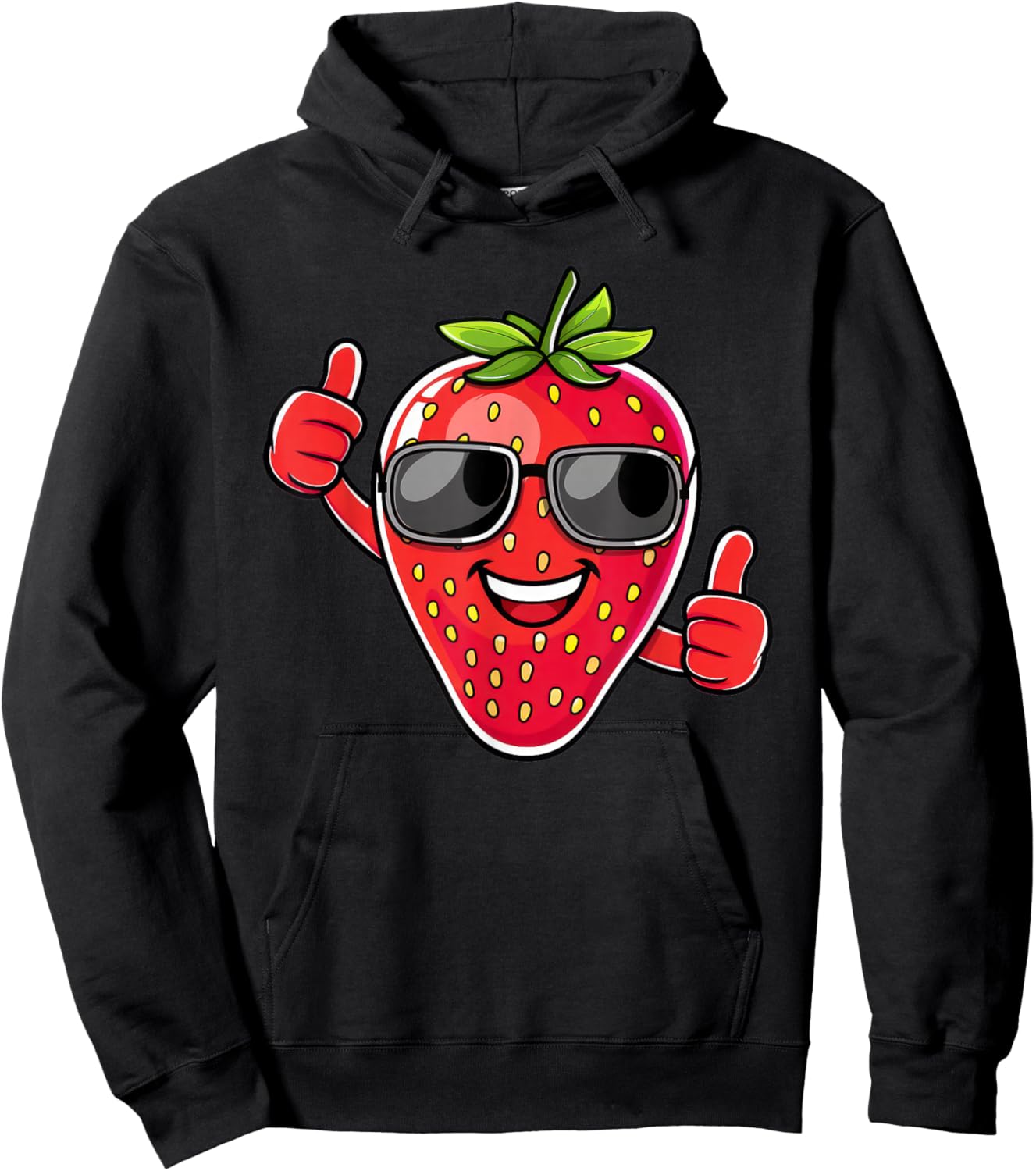 Funny Strawberry Hoodie - Hoodie | Black