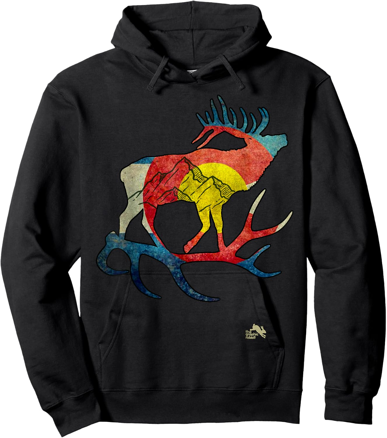 Colorado Elk Hoodie - Hoodie | Black