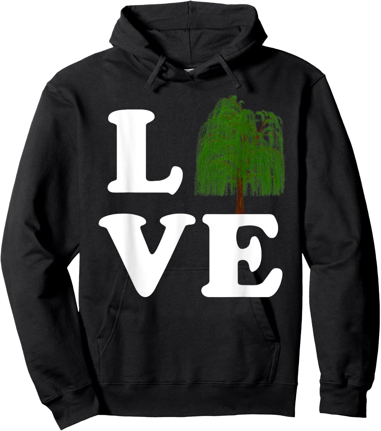 Love Trees Shirt Earth Day Weeping Willow Women Men Kids Hoodie - Hoodie | Black