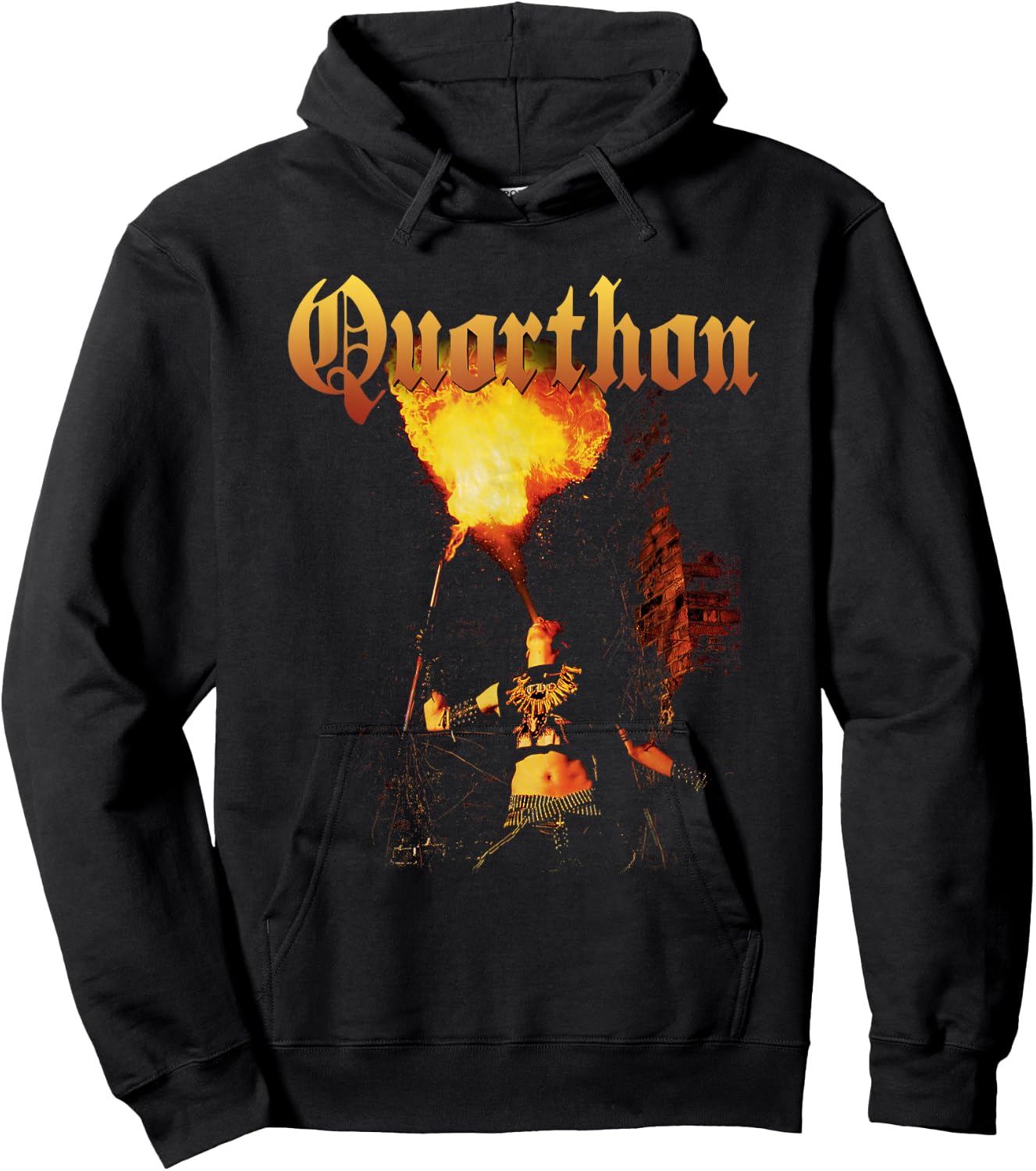 Quarthon - Bathory Flames - Official Merchandise Hoodie - Hoodie | Black