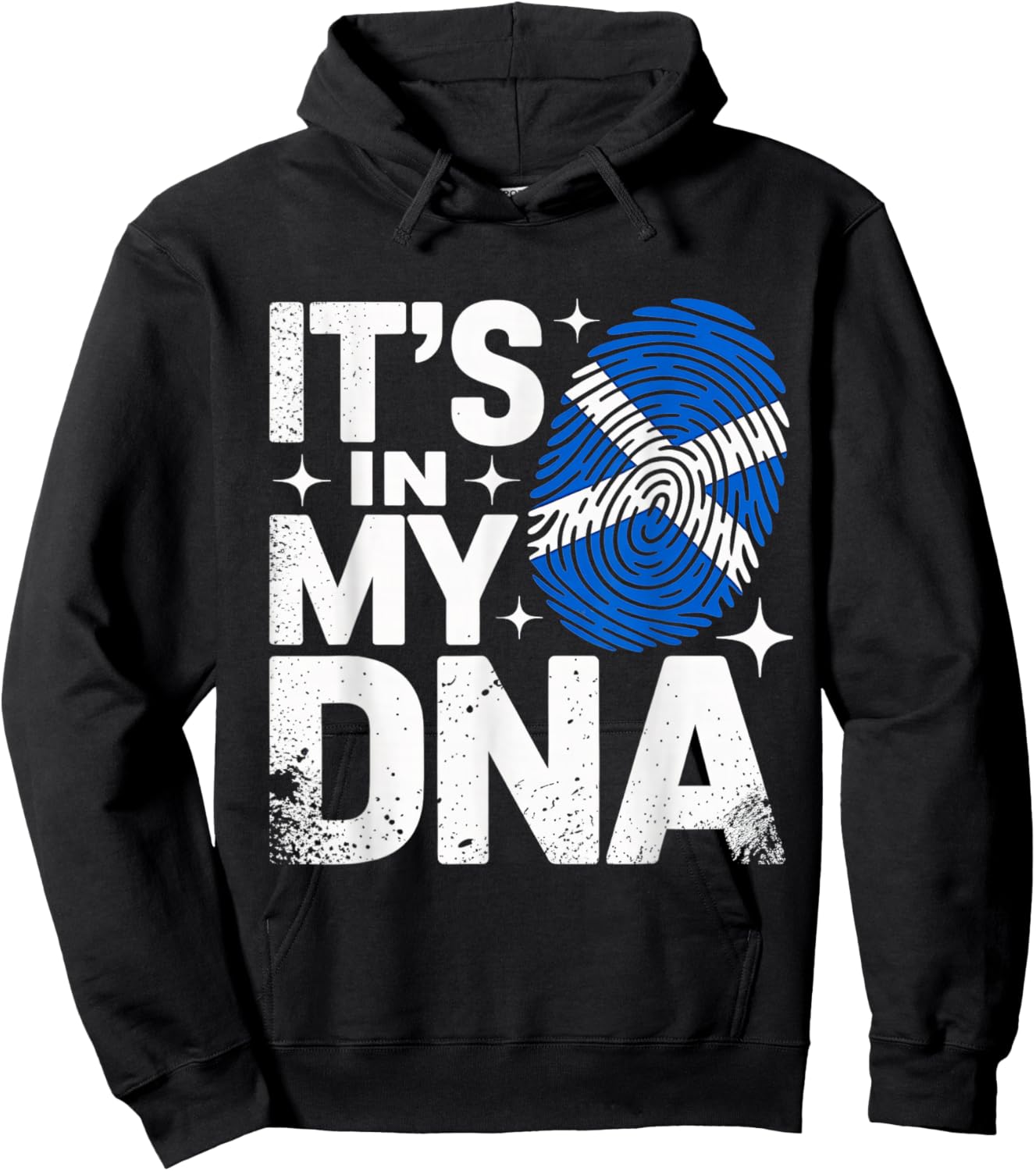 It's in My DNA Scottish Flag Scotland Hoodie - Hoodie | Black