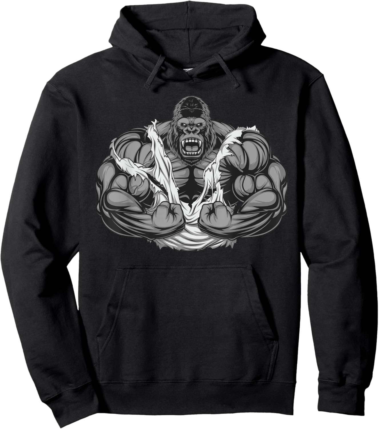 muscle gorilla Fitness Workout Gym for lover Bodybuilding Hoodie - Hoodie | Black