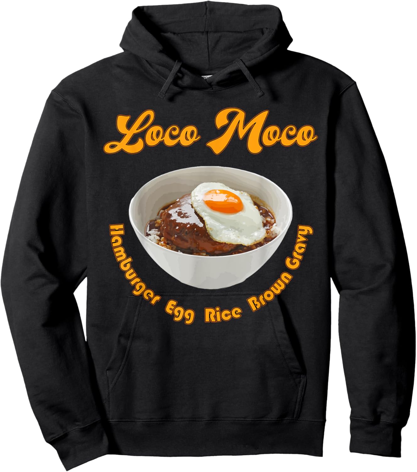 Loco Moco - Hawaii Food Hoodie - Hoodie | Black