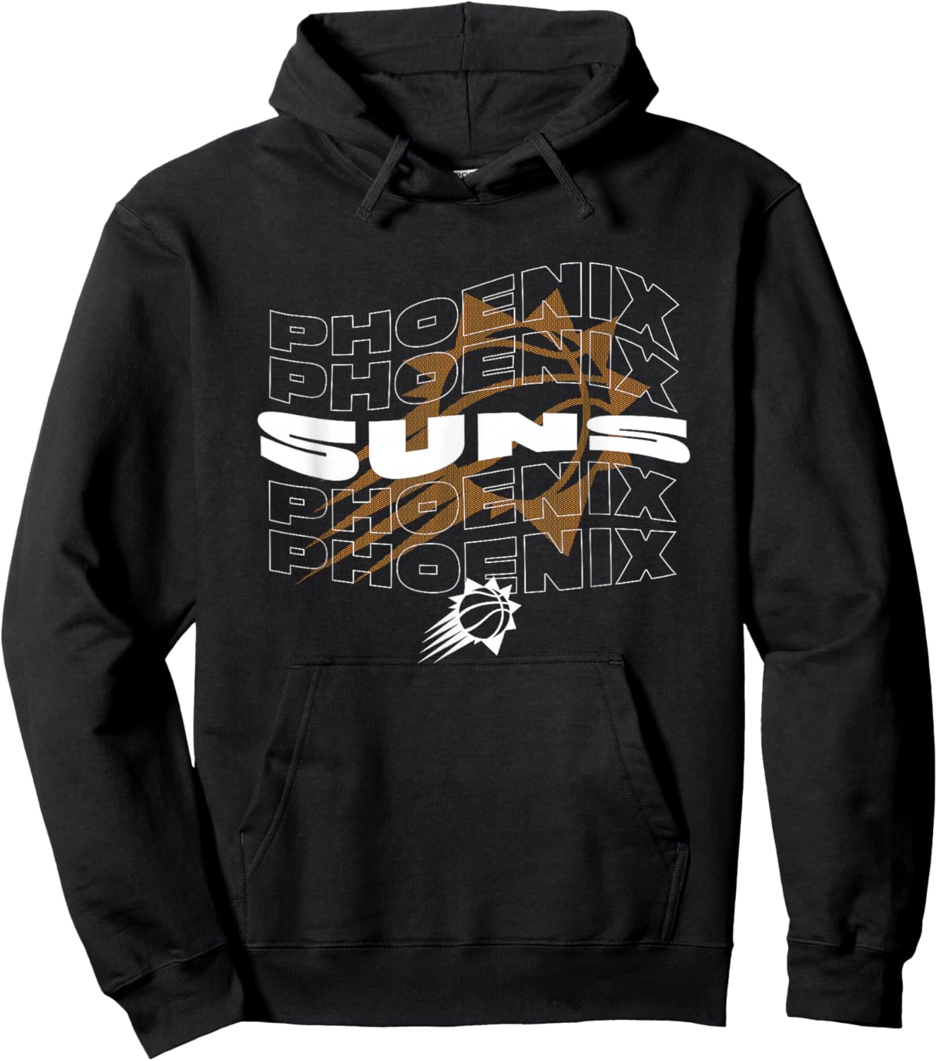 NBA Phoenix Suns Wave Outline Team Logo Hoodie - Hoodie | Black
