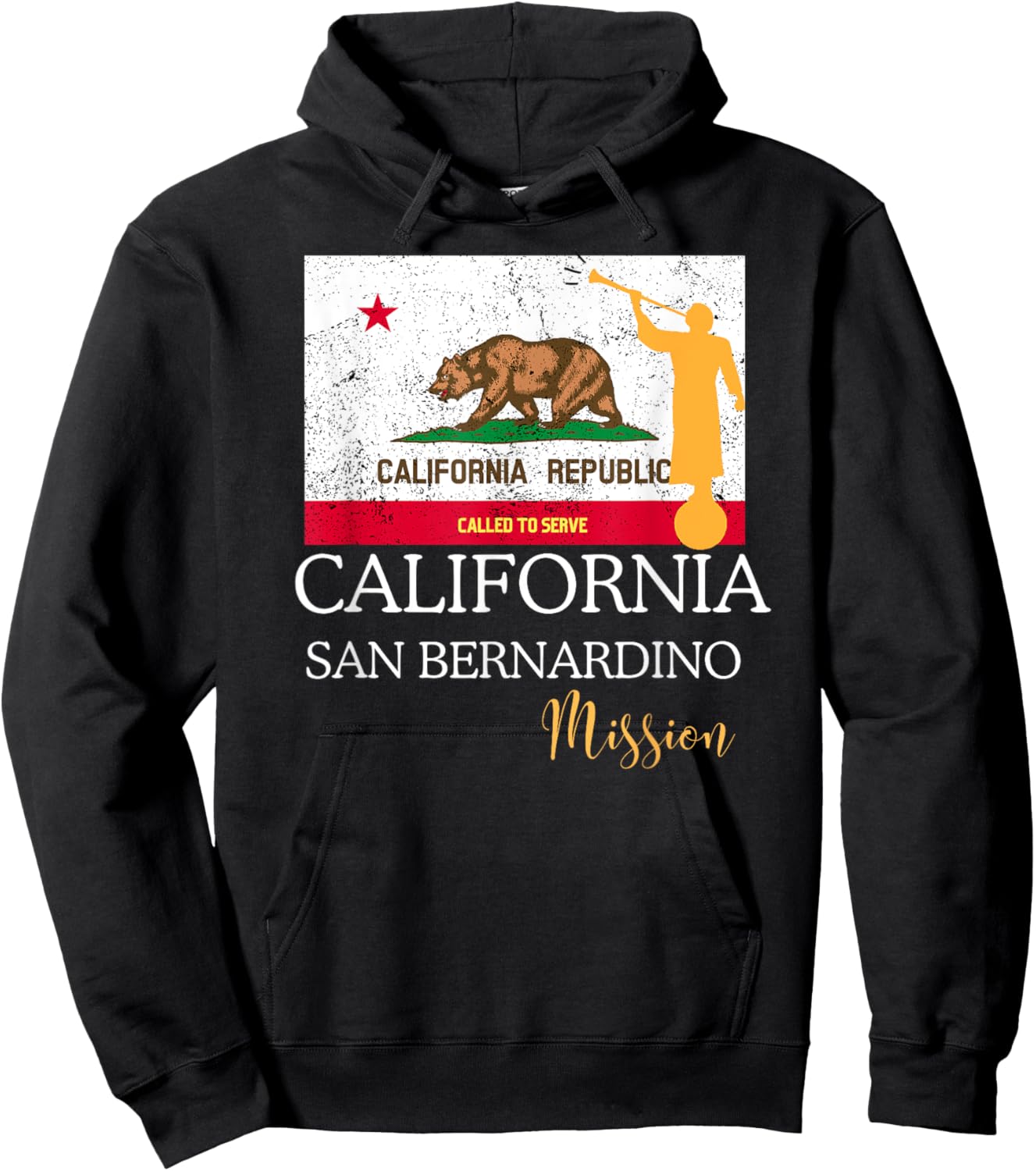 California San Bernardino Mormon LDS Mission Missionary Hoodie - Hoodie | Black