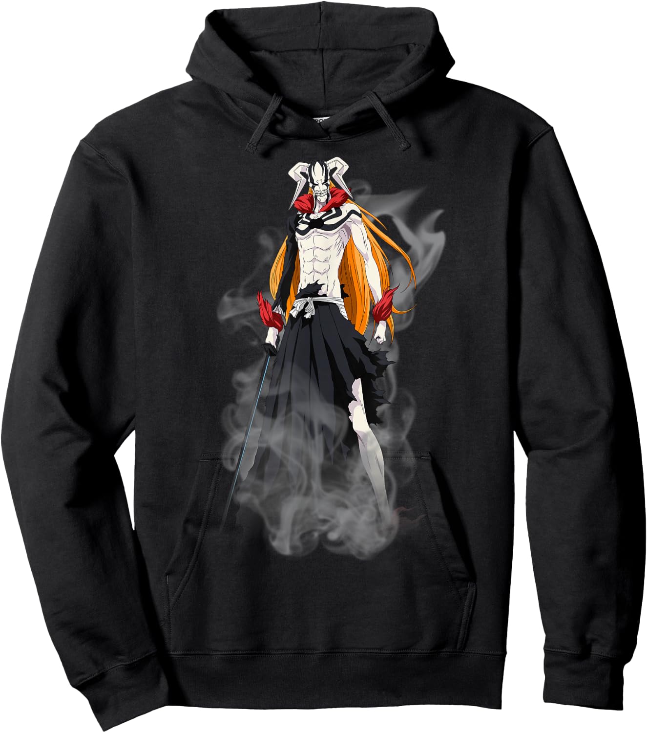 Bleach New Hollow Ichigo Creepy Form Anime Hoodie - Hoodie | Black
