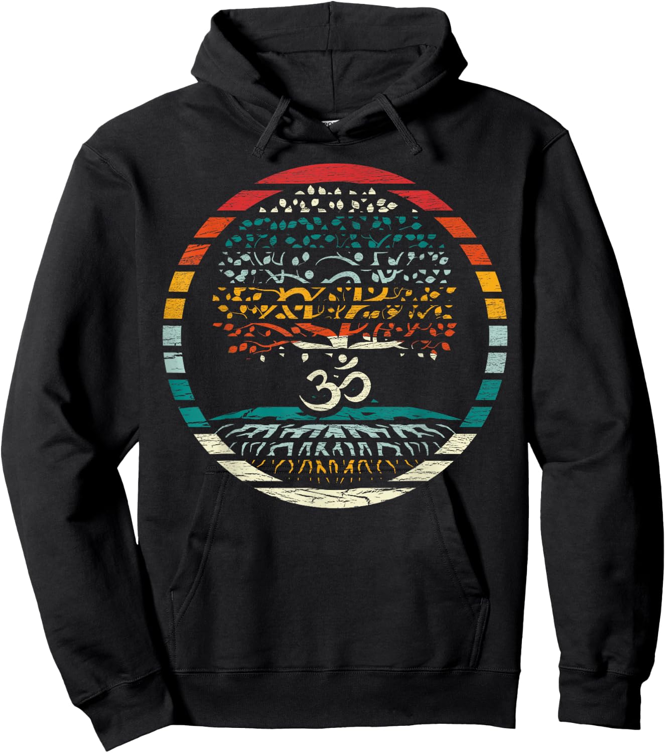 Tree of Life Shirt with Om Symbol Yoga Om Hoodie - Hoodie | Black