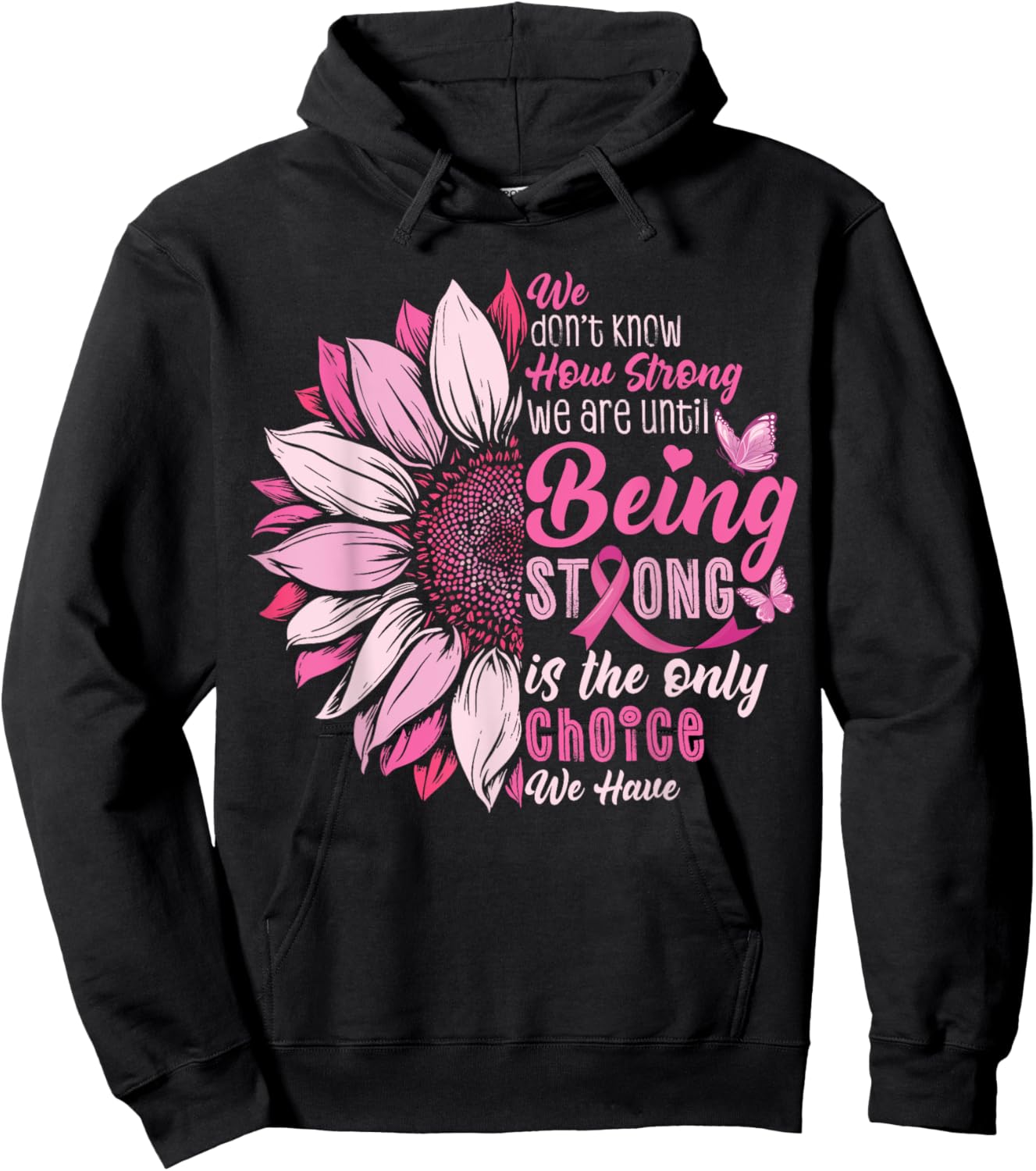 Breast Cancer Awareness Hoodie - Hoodie | Black
