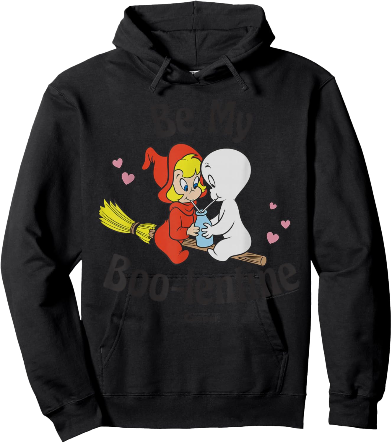 Casper The Friendly Ghost Valentine's Day Boo-lentine Hoodie - Hoodie | Black