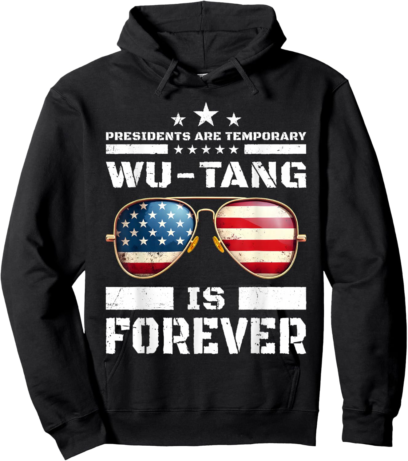 Funny Forever Presidents are Temporary 2024 Hoodie - Hoodie | Black