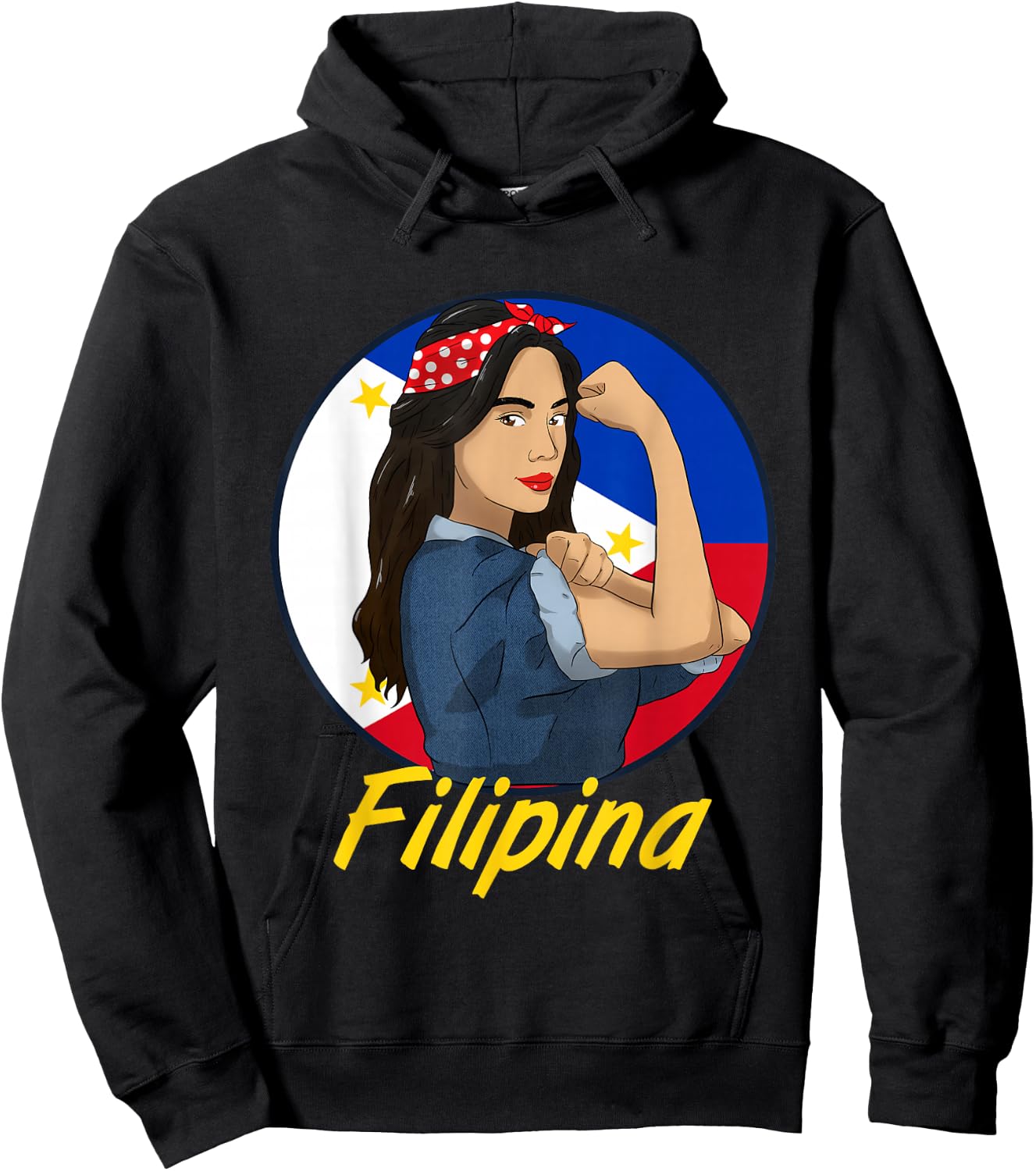 Philippines Flag Day Pinay Filipina Filipino Girl Hoodie - Hoodie | Black