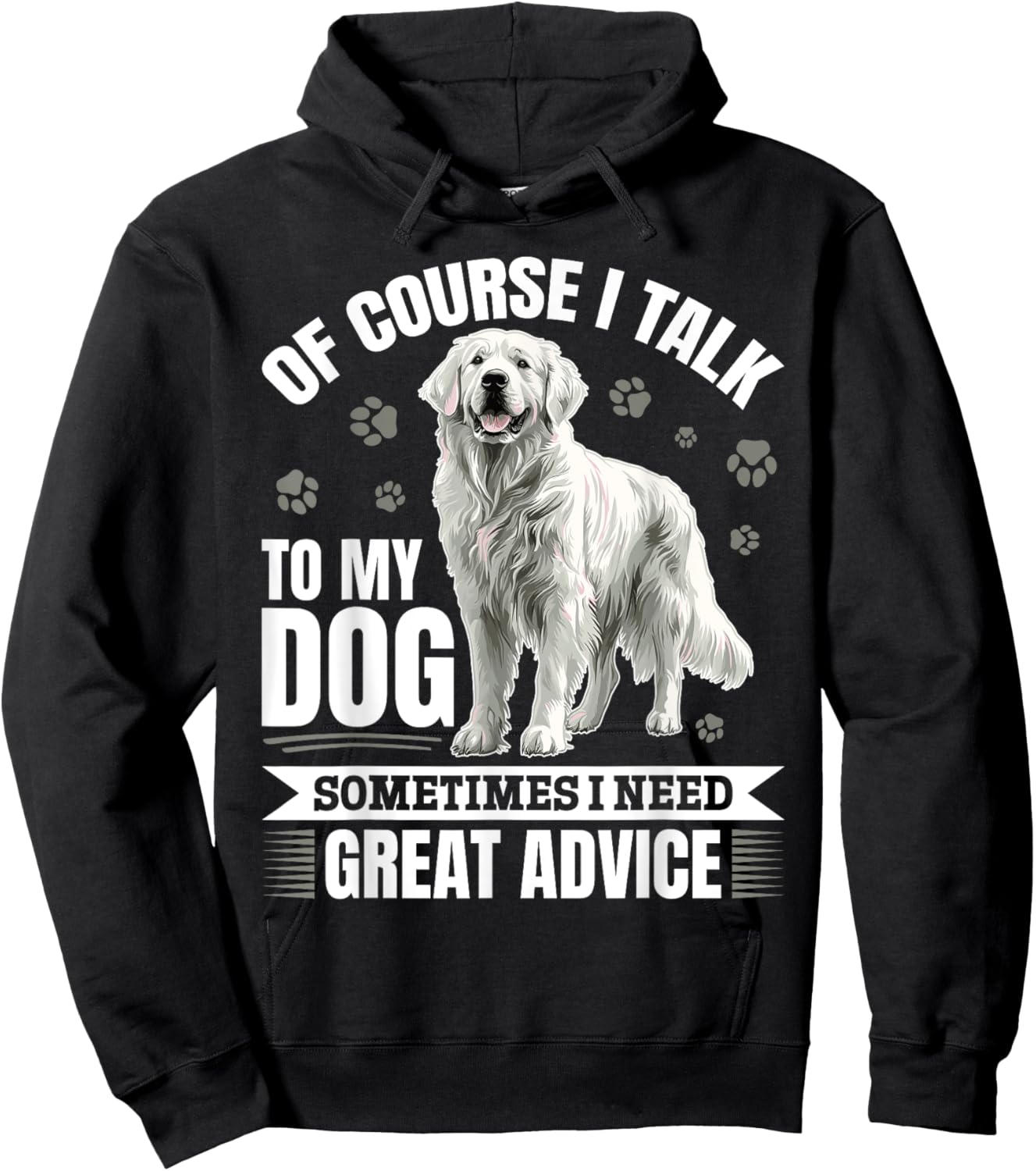 Great Pyrenees Dog Owner Hoodie - Hoodie | Black