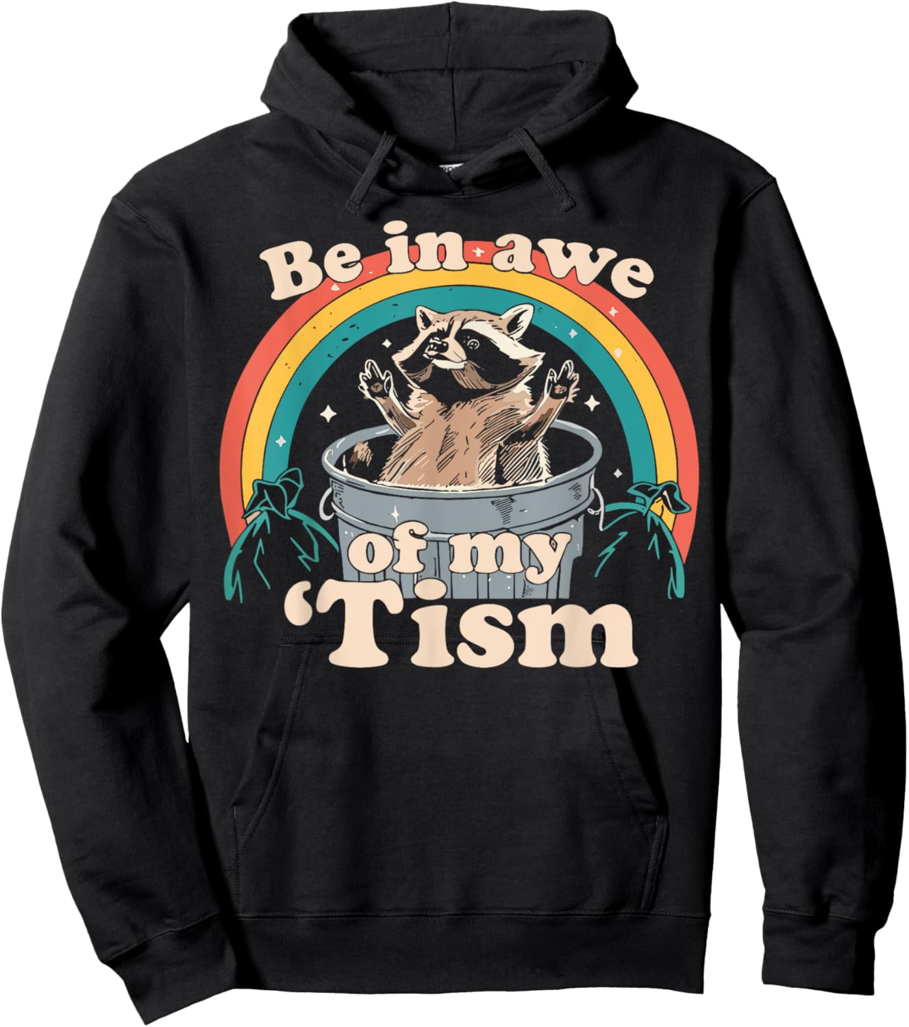 Be in Awe of My Tism Meme Funny Meme Internet Memes Gen Z Hoodie - Hoodie | Black