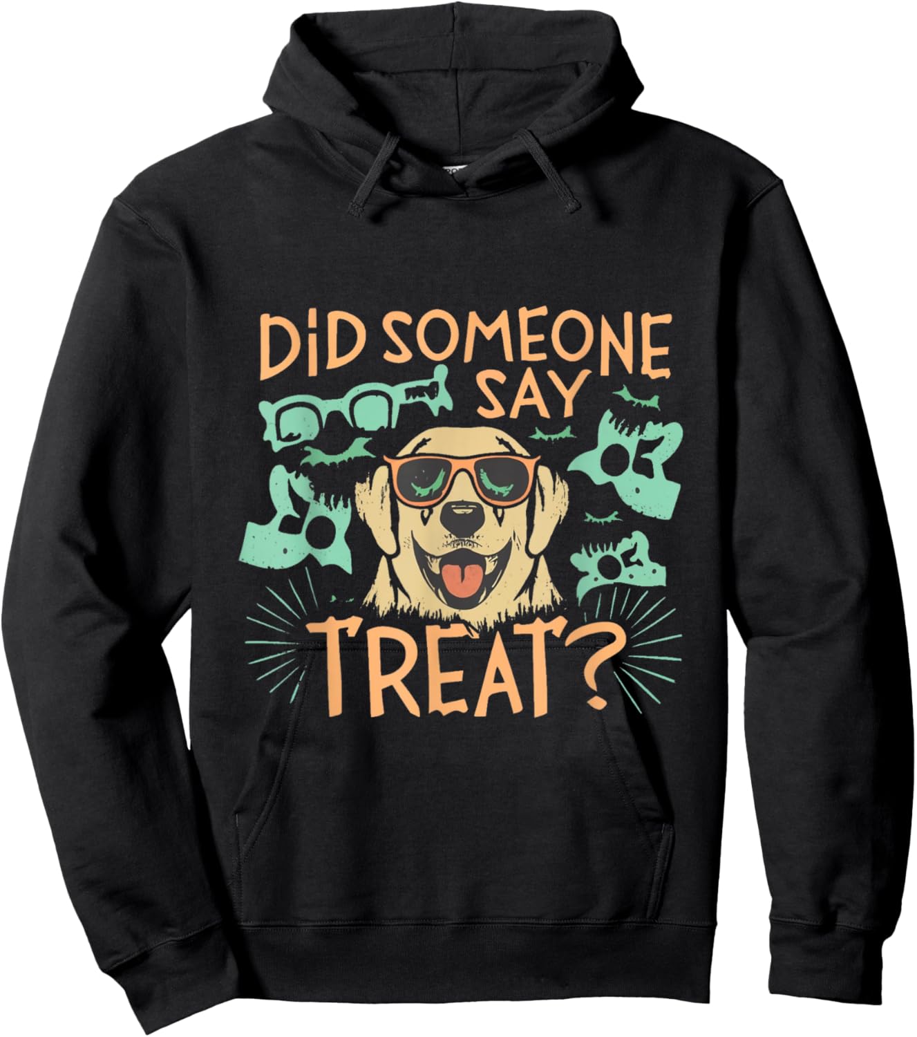 Funny Halloween Golden Retriever Did Someone Say Treat Hoodie - Hoodie | Black