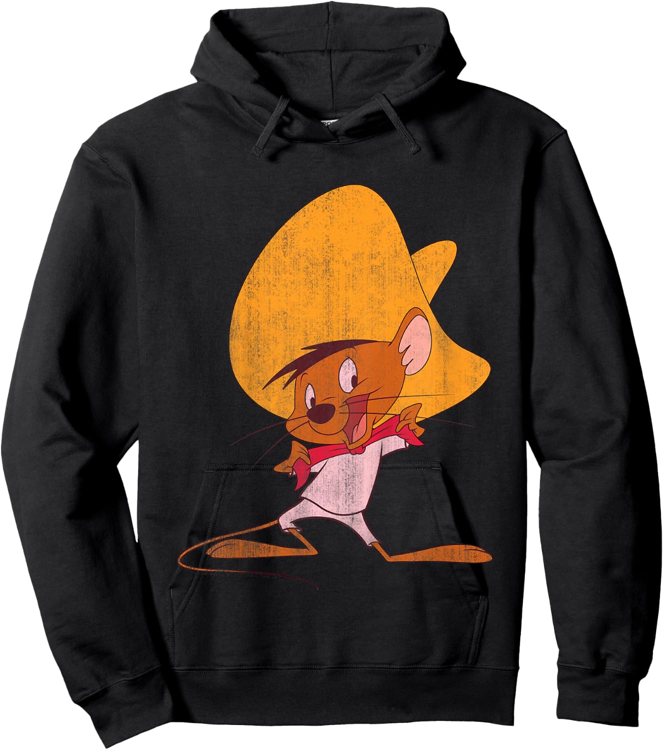 Kids Looney Tunes Speedy Gonzales Red Hue Portrait Hoodie - Hoodie | Black