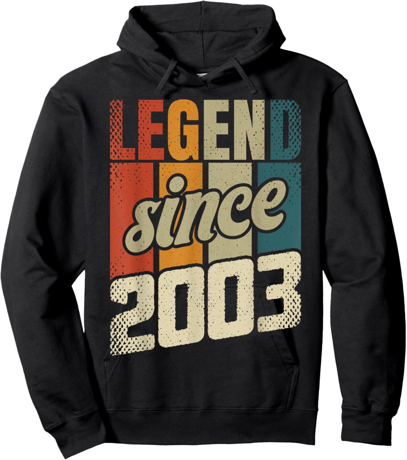 22nd Birthday Man Woman 22 Years 2003 Decorative Funny Gift Hoodie - Hoodie | Black