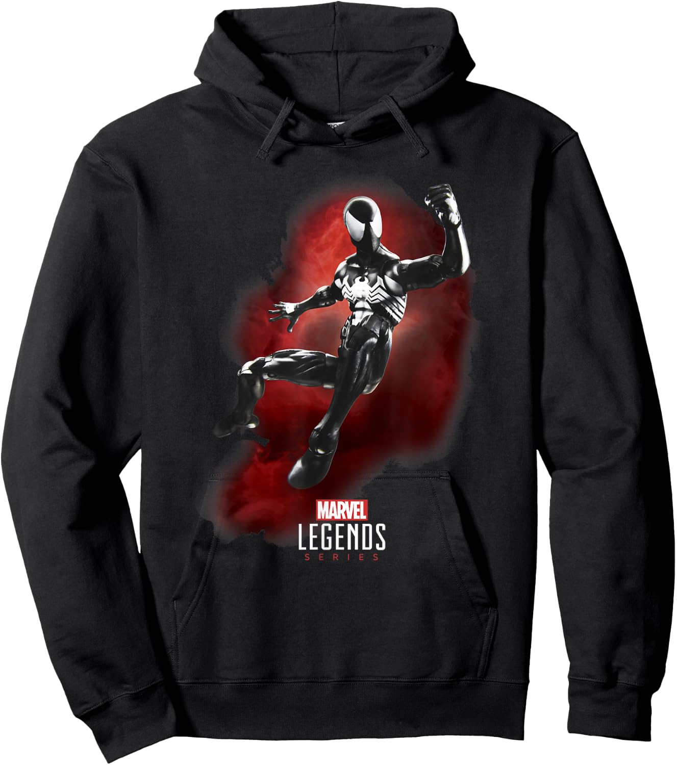 Marvel Legends Series Spider-Man Symbiote Suit Hoodie - Hoodie | Black