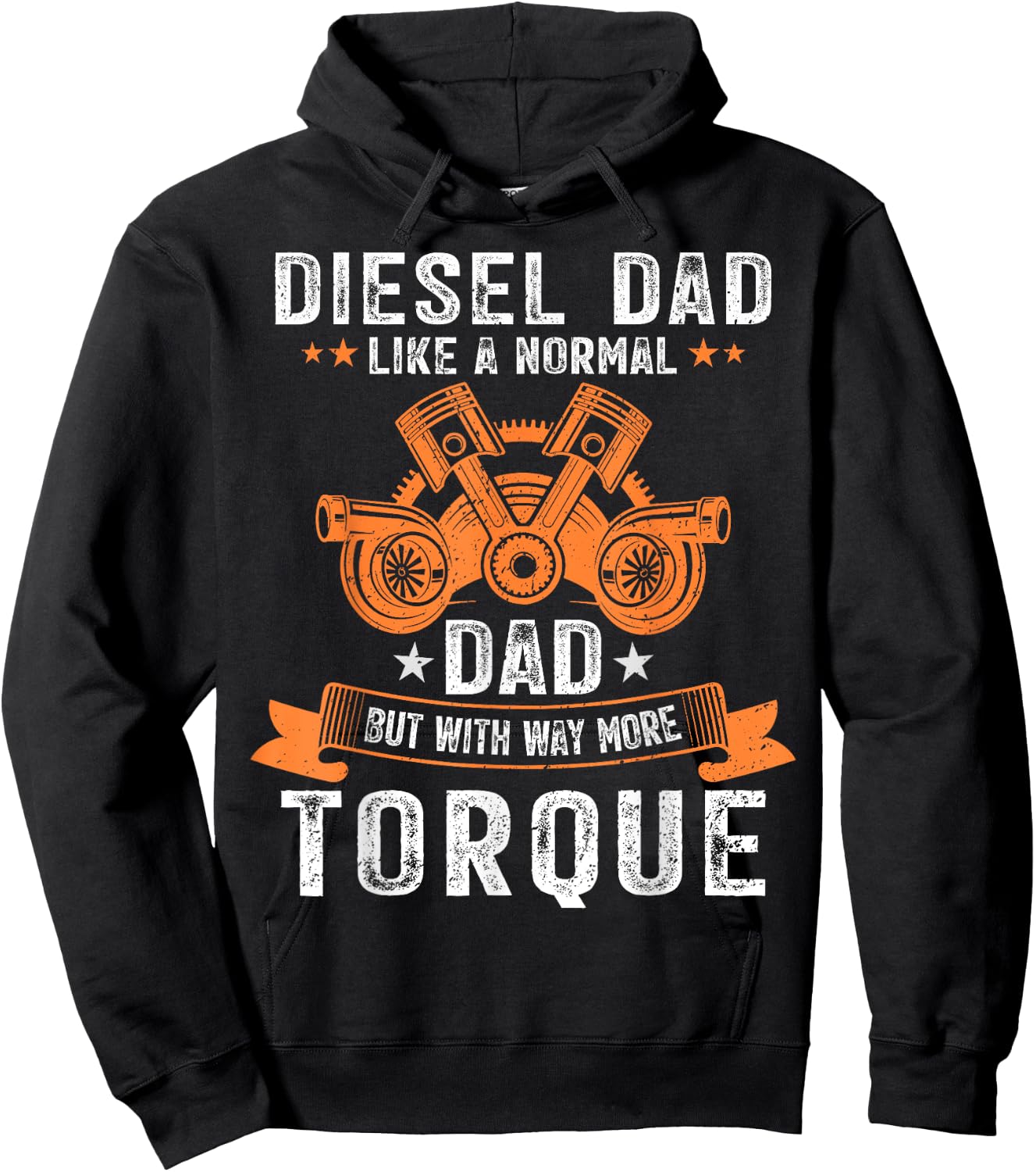 Diesel Mechanic Dad Automobile Fathers Day Funny Gift Hoodie - Hoodie | Black
