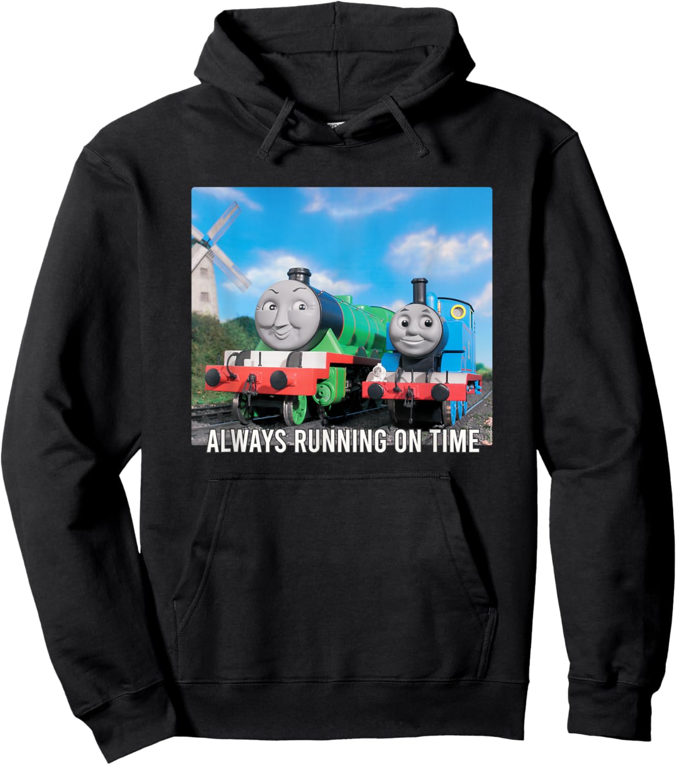 Thomas & Friends - Always Running on Time Hoodie - Hoodie | Black