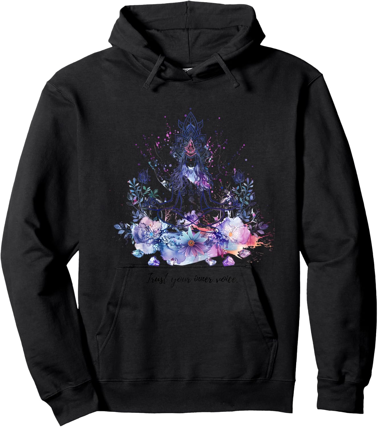 Tranquil Zen Meditation Mantra Wall Art & Accessories Hoodie - Hoodie | Black