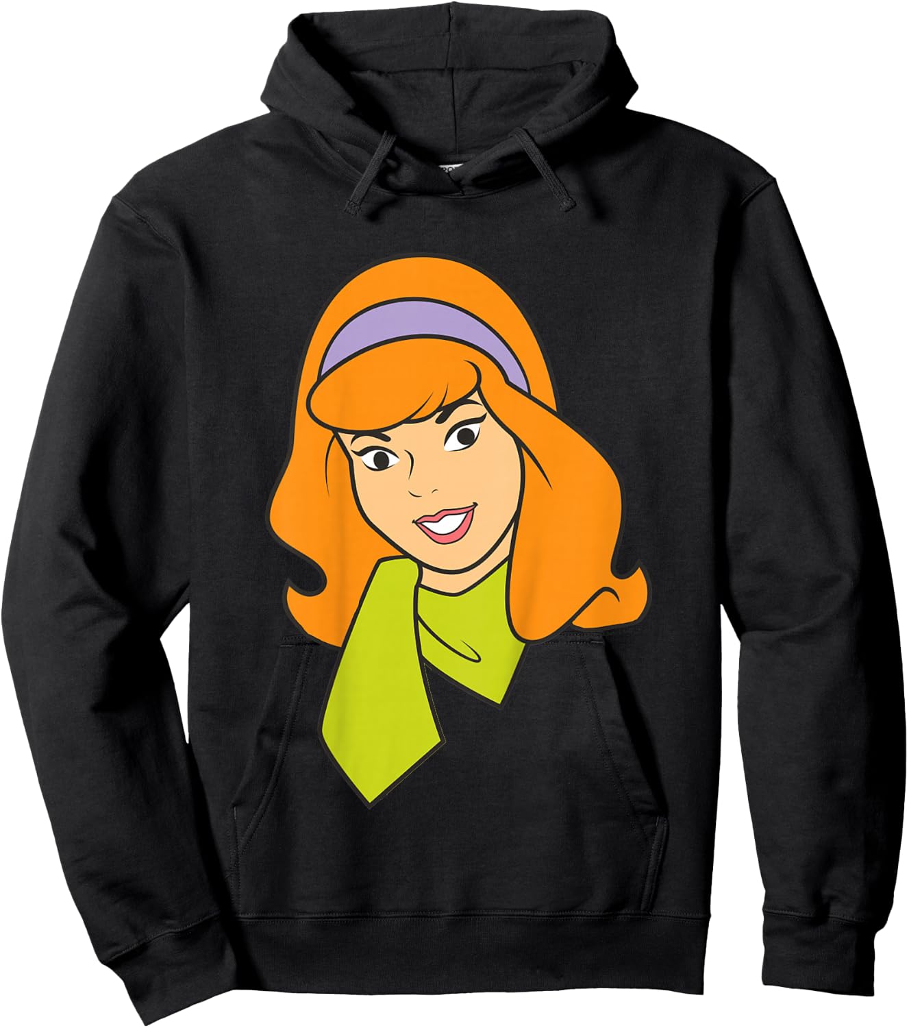 Kids Scooby Doo Daphne Large Portrait Hoodie - Hoodie | Black