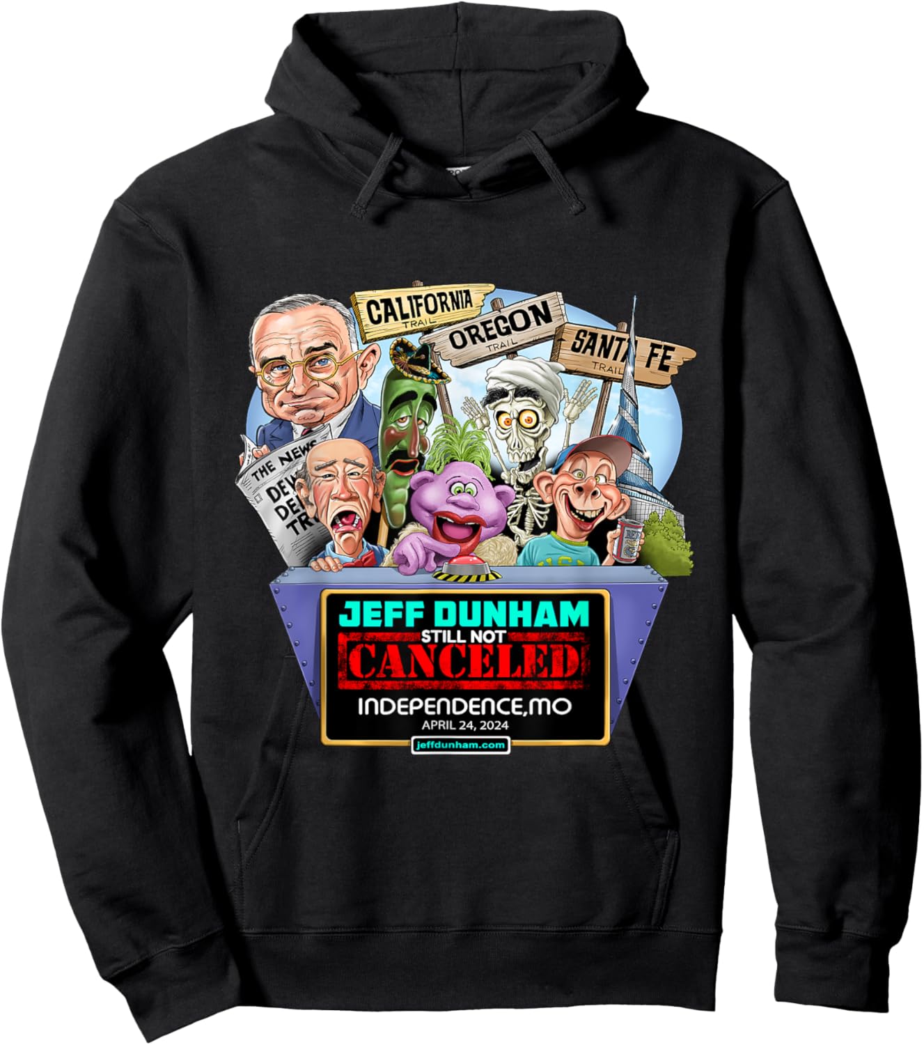 Jeff Dunham Independence, MO (2024) Hoodie - Hoodie | Black