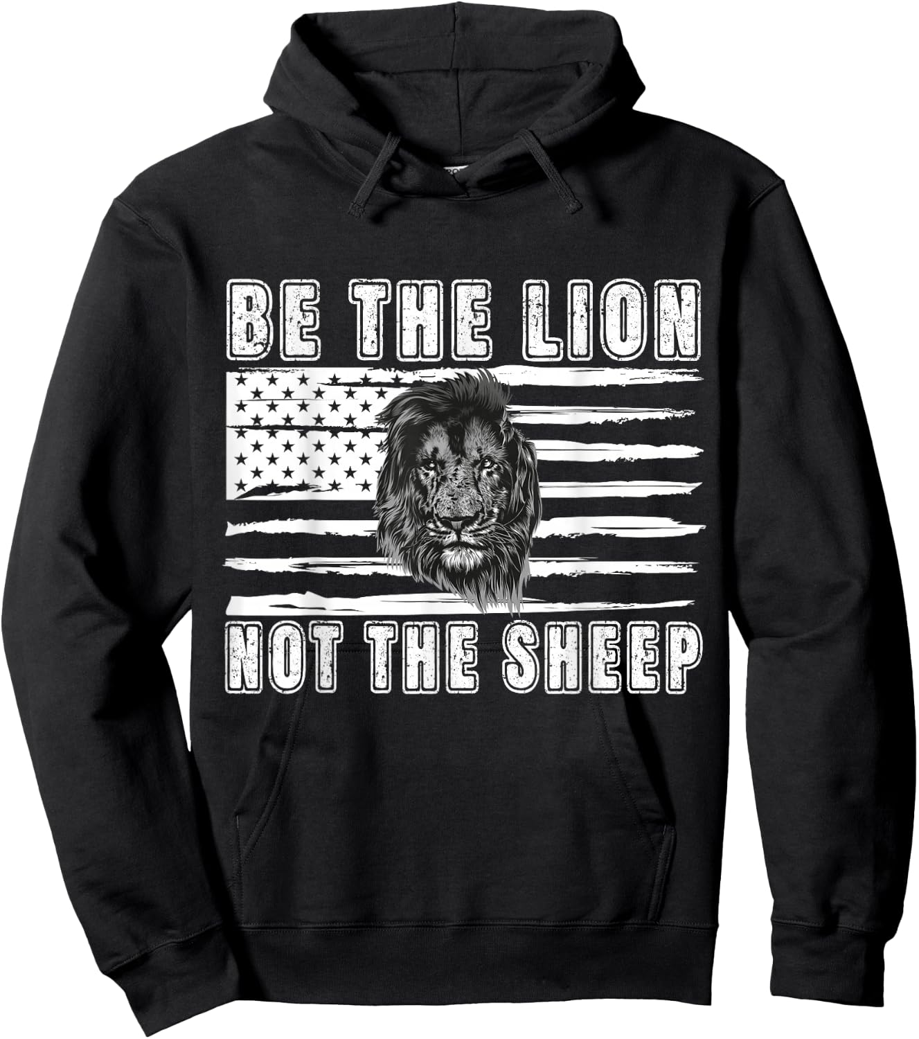Be The Lion Not The Sheep Hoodie - Hoodie | Black