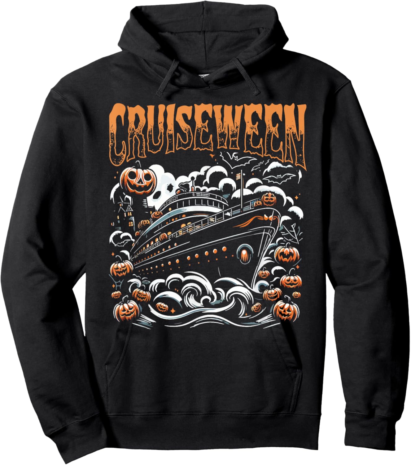 Cruising Designs By MCG.Co Cruiseween Black -Adults & Kids Halloween Hoodie - Hoodie | Black